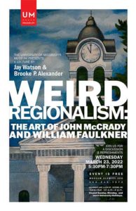 Graphic Poster for Weird Regionalism Lecture